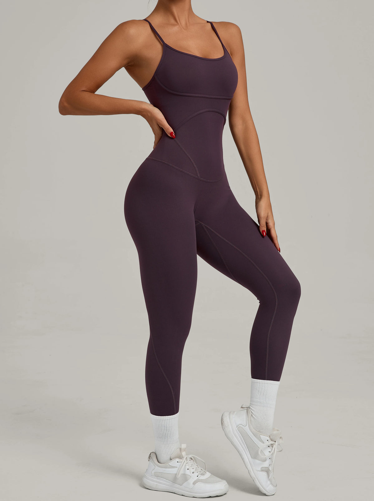 Padded One-Piece Yoga Clothes Sportswear Women's Gym Push Up Workout Clothes Fitness Sports Fitness Wear Yoga Jumpsuit