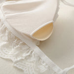Lace Bra Women Non-wire Bralettes Small Cup Push Up Bras Backless Sexy Lingerie French 1/3 Cup Underwear Female Padded Brassiere