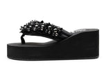 Big Size 42 Fashion Flip Flops For Women Summer Wedges Shoes EVA Sole String Bead Female Indoor Beach Slippers Slip-on Sandals