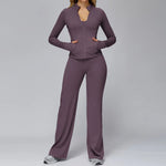 New yoga set 2 pieces gym set Women Long Sleeve Sports Shirts Sports Bra Leggings Suit Fitness Running Workout Suits Tracksuit