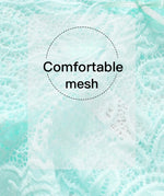 Women's Briefs Sexy Lace Mesh Panties Perspective Underwear Low Waist Solid Color Briefs Breathable Intimates Female Lingerie