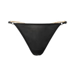 Flash Diamond Letter Pendant Design Thongs Low Waist Intimates Panties Women's Sexy Underpants Transparent Erotic Underwear