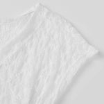 Women Summer Sheer Lace Tops Slim Fit V Neck Cap Sleeve Ruched Slim Crop Shirts Going Out Office Party Sexy T-shirt