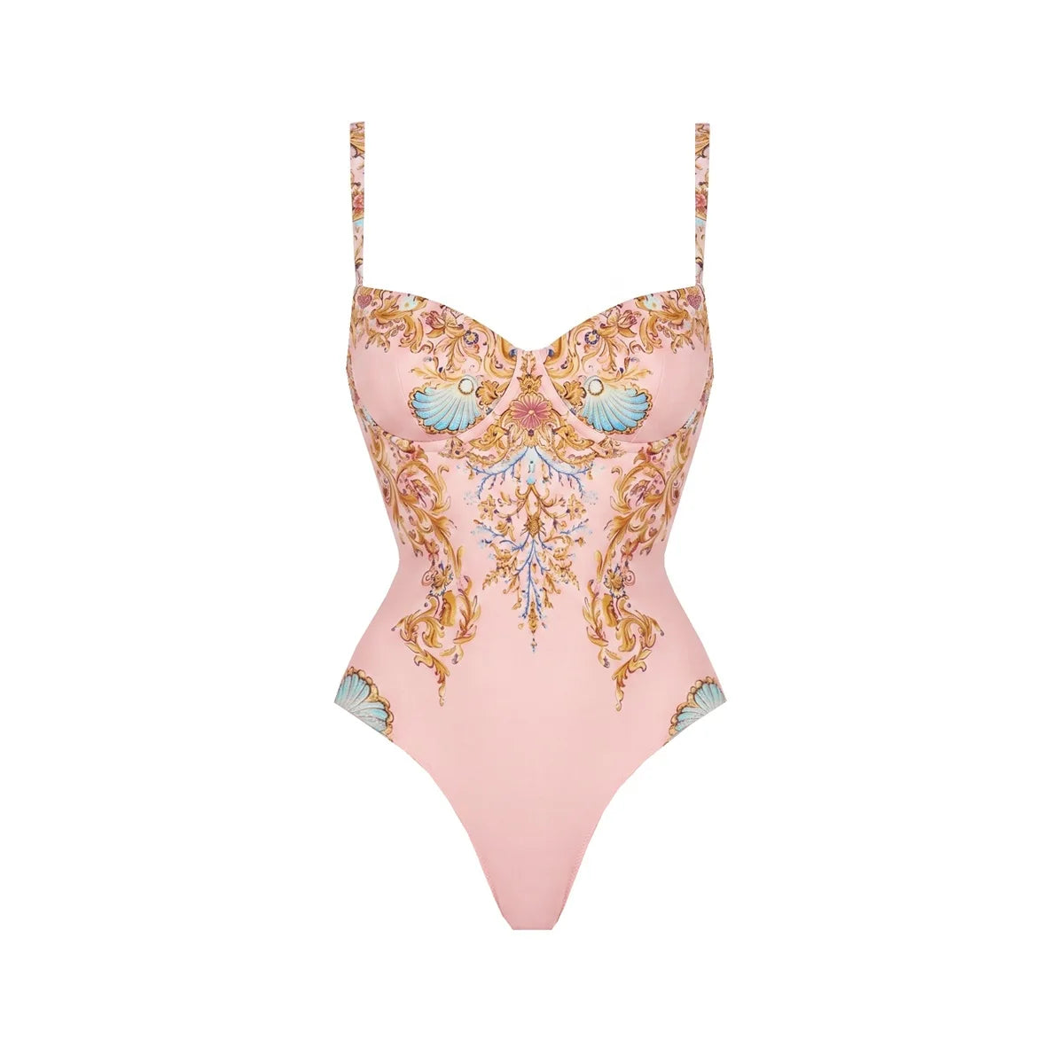 Push Up One Piece Swimsuit With Cover Up Sexy Swimwear Women 2025 Printed Swim Suits Female Bikinis Sliming Bodysuit Beachwear