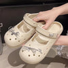 Cute DIY Bow Knot Indoor Street Slippers For Women Fashion Clogs Female Summer Shoes Soft EVA Anti-slip Ladies Home Beach Slides