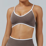 High Strength Sports Bra Seamless Yoga Top Women Fitness Gym Active Wear Back Cross Workout Push-up Fitness Running Underwear