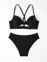 New Leopard Push Up Bikini 2026 Brazilian Biquini High Waist Thong Swimsuit Women Cut Out Bathing Suit Halter Swimwear Monokini