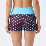 Summer Women's Dot Print Mini Casual Shorts Elastic High Waist Fold Over Slim Fit Shorts 2026 Fashion Going Out Daily Sporty