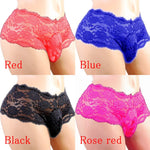 Men's Underwear Sexy Lingerie Sexy Panties Plus Siz Lace Sissy Male Breathable Jockstrap Briefs G-String Thongs Porno Underpants