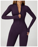 Women's Short Tracksuit Yoga Set One-Piece Jumpsuit Workout Fitness Suit Sportswear Gym Workout Clothes Fitness Stretch Bodysuit