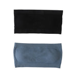 2Pcs/Set Strapless Bras For Women Tube Bra Female Sexy Crop Top Seamless Underwear Non-wire Bandeau Bra M-XL Women Intimates