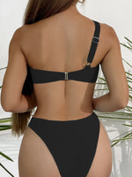 DEKA One Shoulder Sexy Women One Piece Swimsuit Female Swimwear Biquini High Waist Monokini Swimming Suit Bathing Suit Beachwear