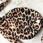 Sexy Leopard Polka Dot Knotted Brazilian Bikini Women Swimwear Female Swimsuit Two-pieces Bikini Set Bather Bathing Suit V643