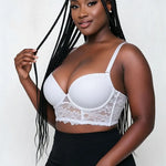 Plus-Size U-Shaped Backless Bra for Women, Sexy Push-Up Anti-Sagging Bra for Large Busts, Thin Invisible Backless Bra