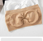 Women’s Strapless Seamless Tube Top Bra Anti-Slip Wireless Bandeau for Summer Outfit