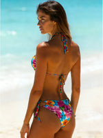 Summer Sexy Solid Mirco Bikini Sets Women Tie Side G-String Thong Swimsuit Female Bandage Bathing Suit Brazlian Swimwear Biquini