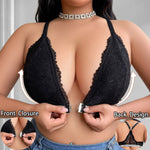 1pcs Fashion Style Plus Size 1XL-4XL Sexy Women's Bras Camisole No Pad Wire-Free Female Underwear Front Closure Sexy Lingerie