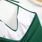 2026 Halter Swimsuit One Piece Backless Solid Swimwear Women Bathers Bathing Swimming Swim Suit Padded Beachwear Summer