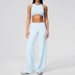 Yoga Set 2 Pieces Women Clothes Workout Outfits Fitness Sportswear Gym Tracksuit High Waist Leggings Sports Bra Athletic Wear