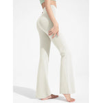 High-Waisted Flared Yoga Fitness Pants Women's Nude Sports Hip Lifting Fitness Trousers