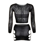Long Sleeve See Through Tassel Beach Dress Women Sexy hollow Out Fishnet Fringe Cover Up Bodycon Rave Festival Outfit Set