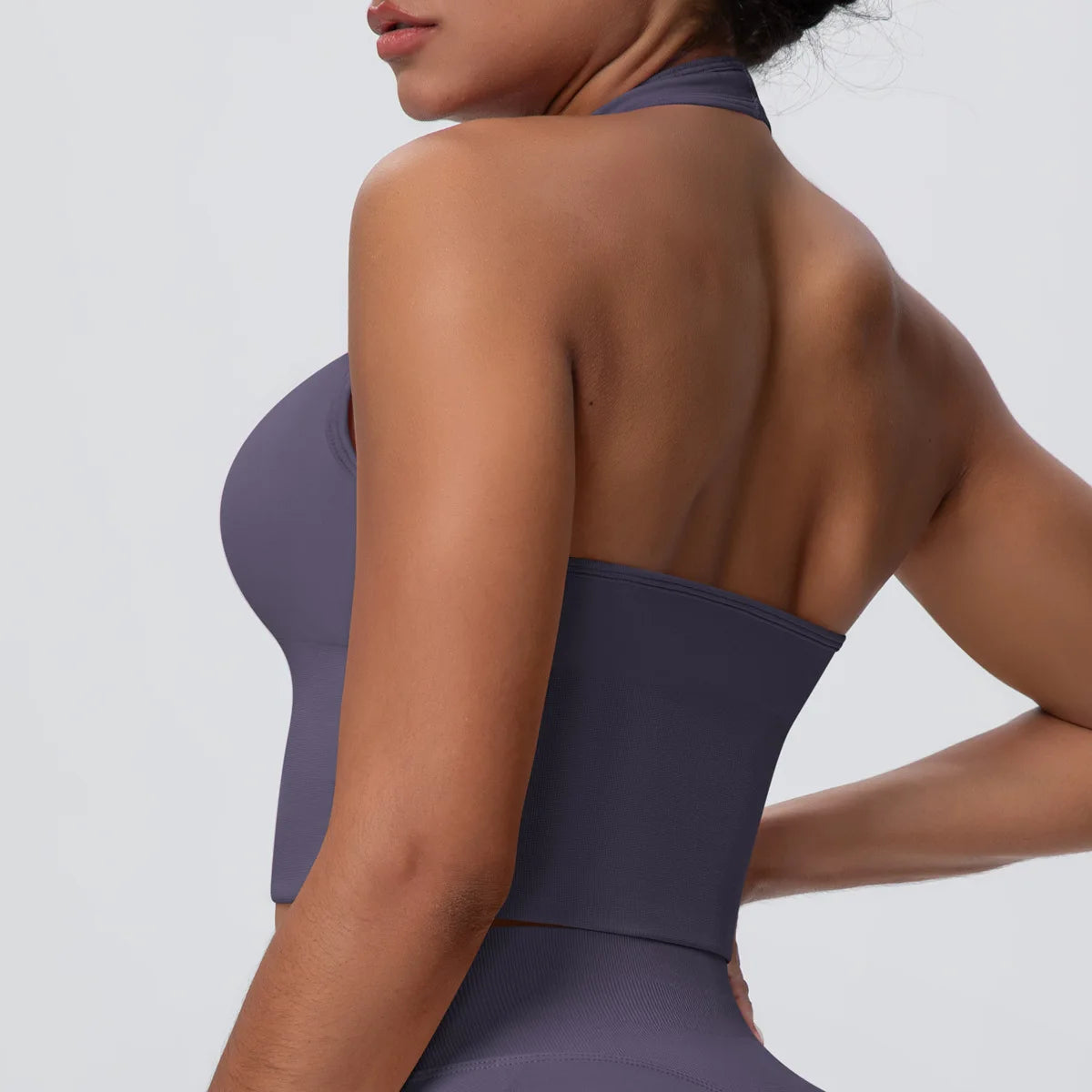 Gym Tops Women Halter Top Gym Vest Woman Sexy Backless Push Up Sport Bras Running Vest Workout Tops Activewear Yoga Fitness Vest