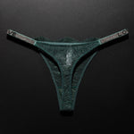 Lace Sexy Girls Women Panties Seamless Underwear Rhinestone G String Letter Transparent Thong For Female Low Rise Ladies Briefs