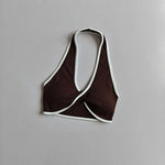 Shockproof Breathable Sports Bra Halter Neck Vest with Chest Pad for Gym Running Yoga Pilates Training Fitness Back Beauty