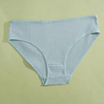 Women's Seamless Cotton Briefs Women Panties Solid Color Breathable Underwear Female Low Waist Soft Lingerie S-XXL