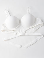 stylish sexy bra T-shirt underton beautiful back half cup smooth and exposed waist slim waist big exposed back push up bra