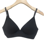 Plunge Non-wire Triangle Cup Bra Women's Invisibale Underwear Letter Straps Ribbed Bralette Sexy Lingerie Sleep Intimates S-XL