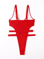 2025 Sexy Extreme String High Cut Female Swimwear One Piece Swimsuit Women Thong Monokini Bather Hollow Out Bathing Suit Swim