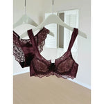 French Lace Minimizer Bra Set Large Bust | U-Plunge Push Up Anti-Sagging Sexy Underwear | Summer NewHot Sale MOYISU Panty Set