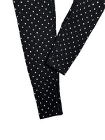 Sexy Black Polka Dot Print Patchwork Yoga Jumpsuit Women Sleeveless Hollow Out Backless Cross Fitness Sports One Piece Suits