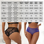 Pink High Waist Lace Strappy Panty for Women Sexy See Through Mesh Thong Underwear Plus Size Breathable