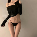 Women's Thongs Sexy Flower Embroidered Thong Hollow Out Comfortable Panties Thin Straps Tempting Women's Underwear Panties