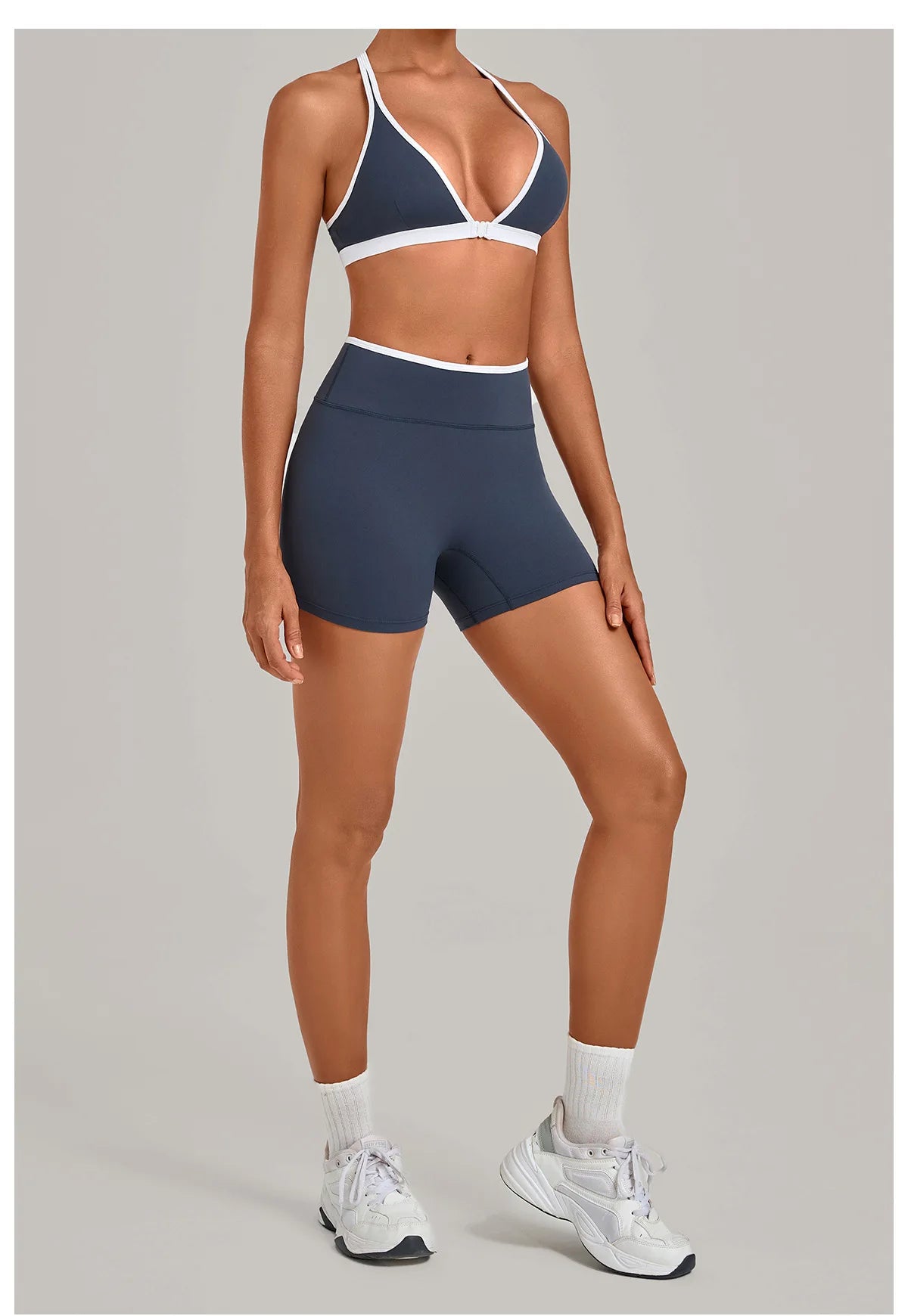 Summer Yoga Set 2Pcs Women's Tracksuit Back Cross Sports Bra Sportswear High Waist Butt-Lifting Fitness Pants Workout Top Suit