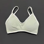 Contrastline Bra Women Backless Knitted Sports Bra Solid Color Gym Fitness Top With Chest Cushion Sexy Suspender Yoga Sports Bra