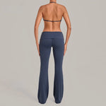 Women's Seamless Yoga Set Sports Fitness Training Ruched-Waist Hips Lifting Leggings Suits Gym Workout Running Slim‑fit Bra Sets