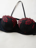 Floral Lace Strapless Bra Women Underwire Push Up Multi-way Removable Strap Sexy Beauty Back Brassiere