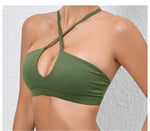 Women's Yoga Bra - Running Cross Back Breathable Naked Feel Sports Fitness Brafor Yoga Running Gym Top