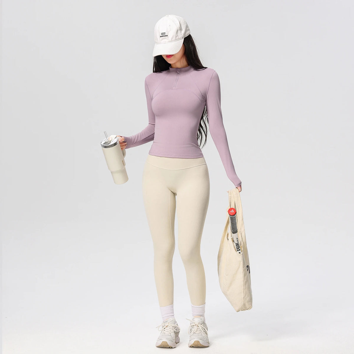 Women's Long Sleeve Yoga Training T-Shirt Horse Riding Sports Fitness Active Wear Top Comfortable Breathable Workout Shirt