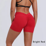 DIAS FIT JOY V-Back Shorts High Waisted Hip Lifting Yoga Shorts Women's Nylon Tight Fitting Shorts Training Sports Fitness Pants
