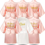 6 Pieces Bridesmaids Robes for Wedding Bridal Robes Matron Maid of Honor Wedding for Bridal Party Gifts