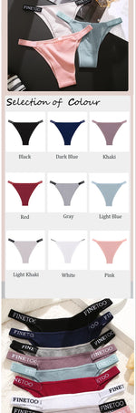 5PCS Women Cotton Maillard Brazilian Sexy Panties Breathable Low Waist Female Underwear Soft Solid Color Intimates High Elastic