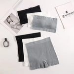 Women Seamless Bra Set Ribbed Sports Shorts Sexy Strapless Lingerie Set Nonwire Bralette Female Bandeau Underwear Set