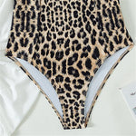 Leopard Underwired Bra Cup Women Swimwear One Piece Swimsuit Female High Cut Monokini Bather Push Up Bathing Suit Swim Bodysuit