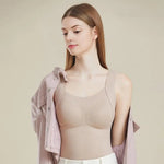 Women Sleeveless Thermal Tank Top with Built-in Bra Fleece Lined Warm Base Layer Tunic Camisole Undershirt for Cold Weather