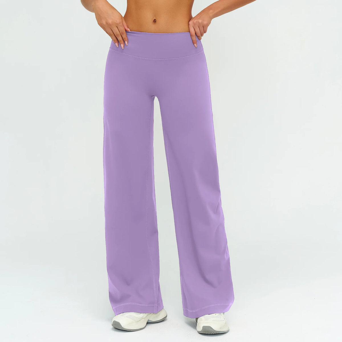 Wide-leg Pants Women Bell-bottoms High Waist Yoga Pants Workout Gym Leggings Naked Feel Pilates Running Cycling Sports Trousers