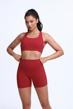 DIAS FIT JOY Cloud feeling wide shoulder strap cross beauty back removable padding sports bra Pilates cycling fitness